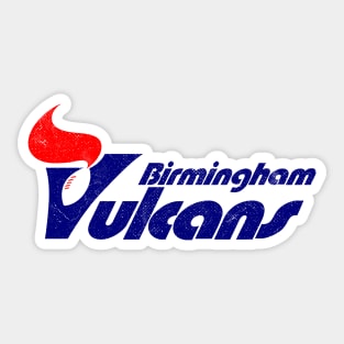 Defunct - Birmingham Vulcans Football WFL Sticker